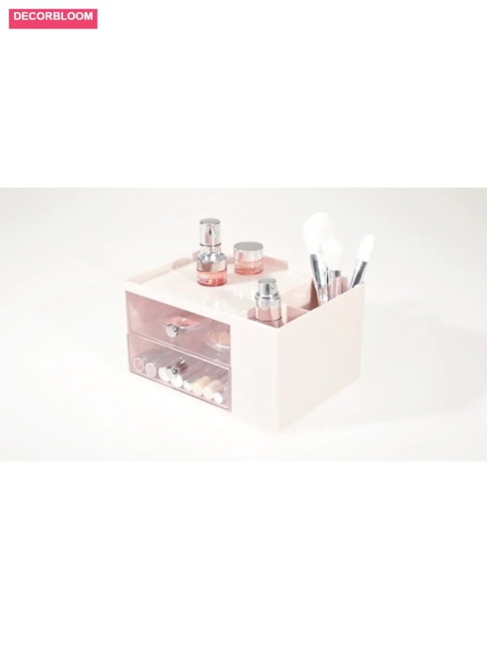 Makeup Organizer with 3 Drawers - Storage Cube for Vanity Desk